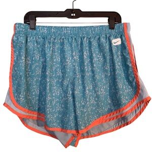 Nike Women's Athletic Shorts in Blue and Orange